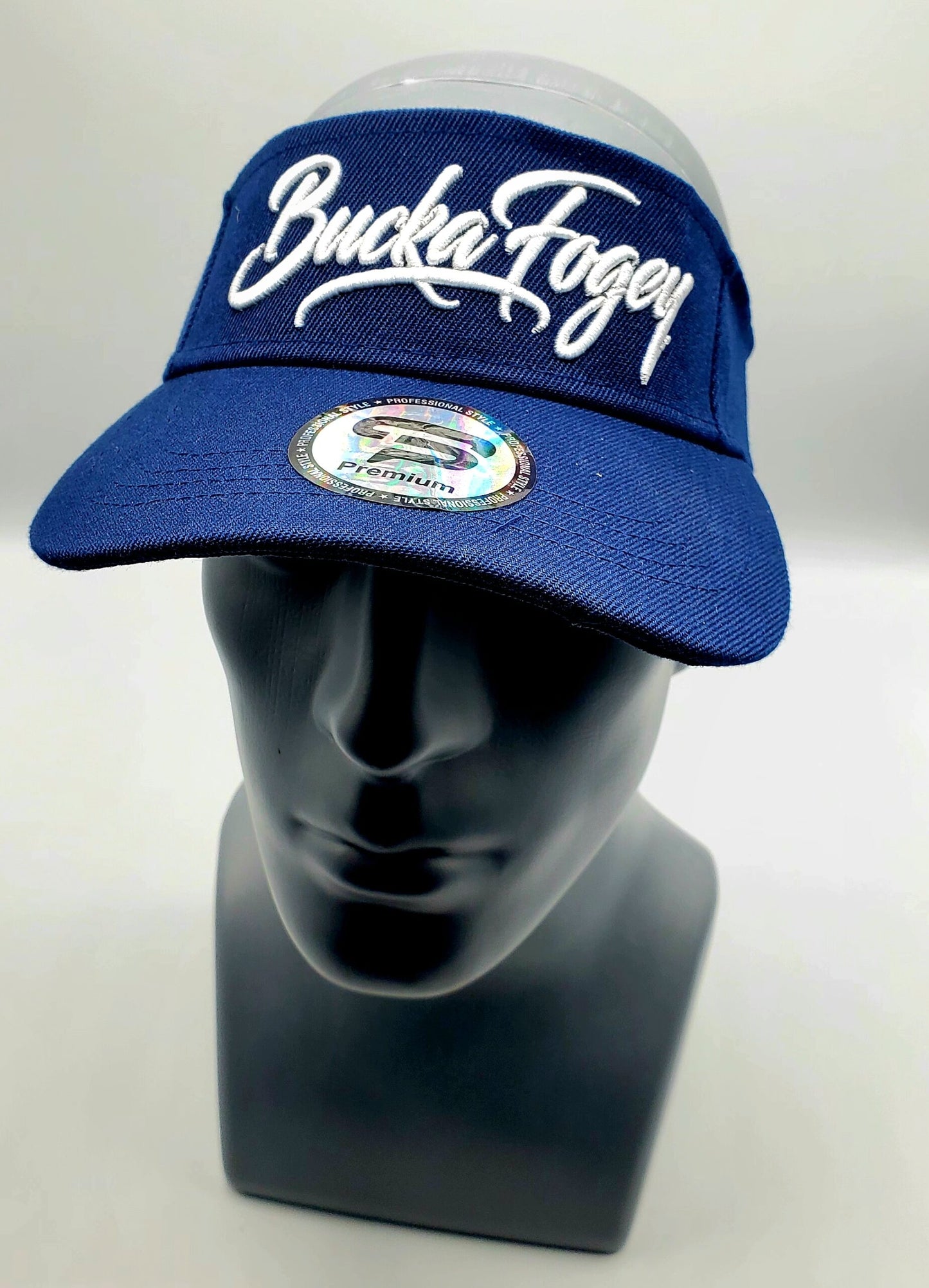 Blueberry Blue and White Visor image 0