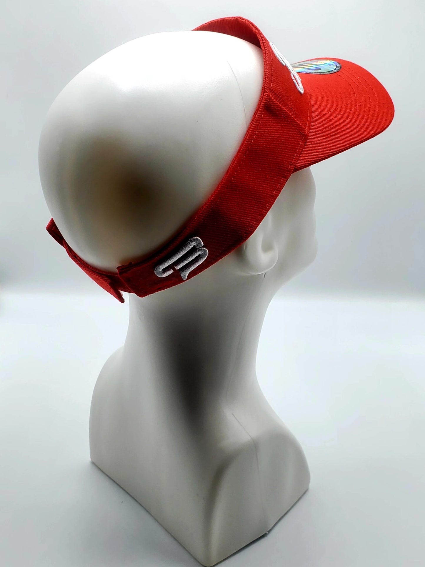 Fire Brick Red and White Series Visor image 1