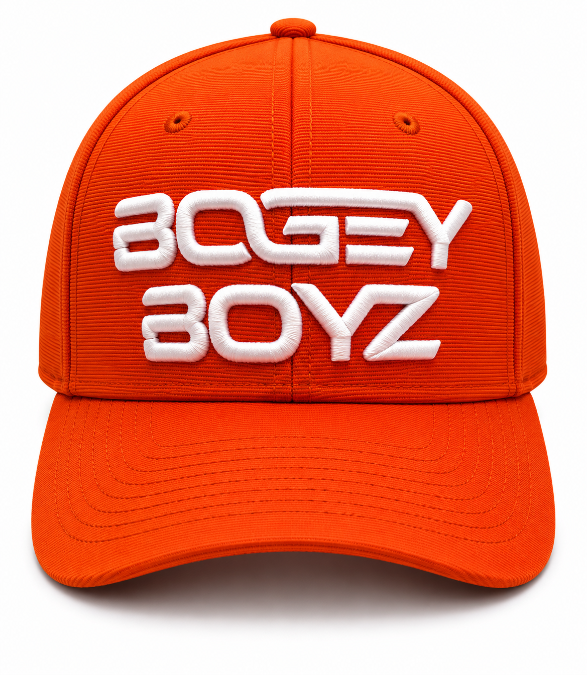 Bogey Boyz Mancation Inspired Snapback Hat – Orange & White