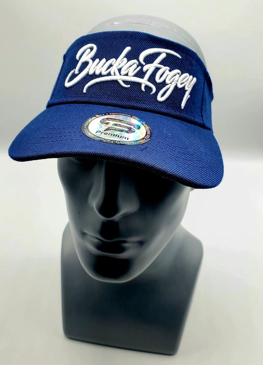 Blueberry Blue and White Visor image 0
