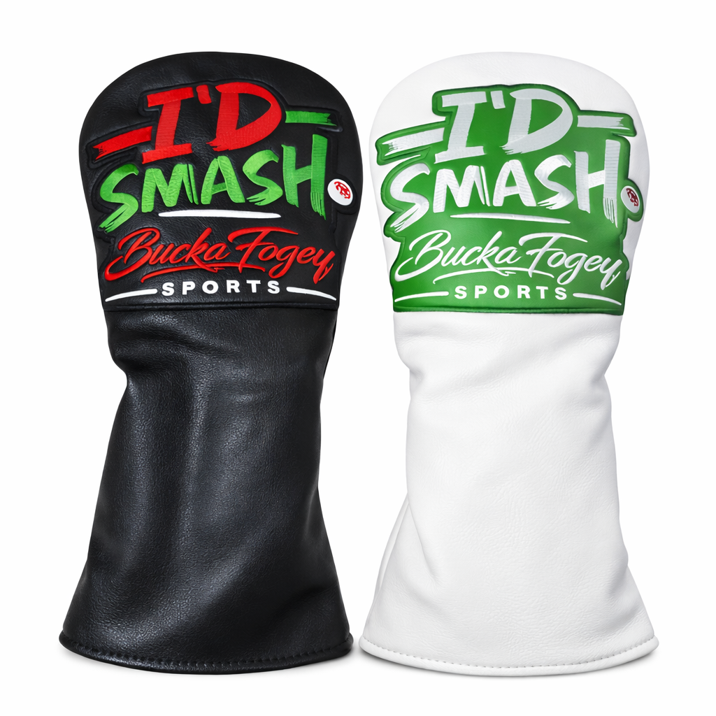 🏌🏾‍♂️ I'D SMASH – Driver Headcover (White or Black)
