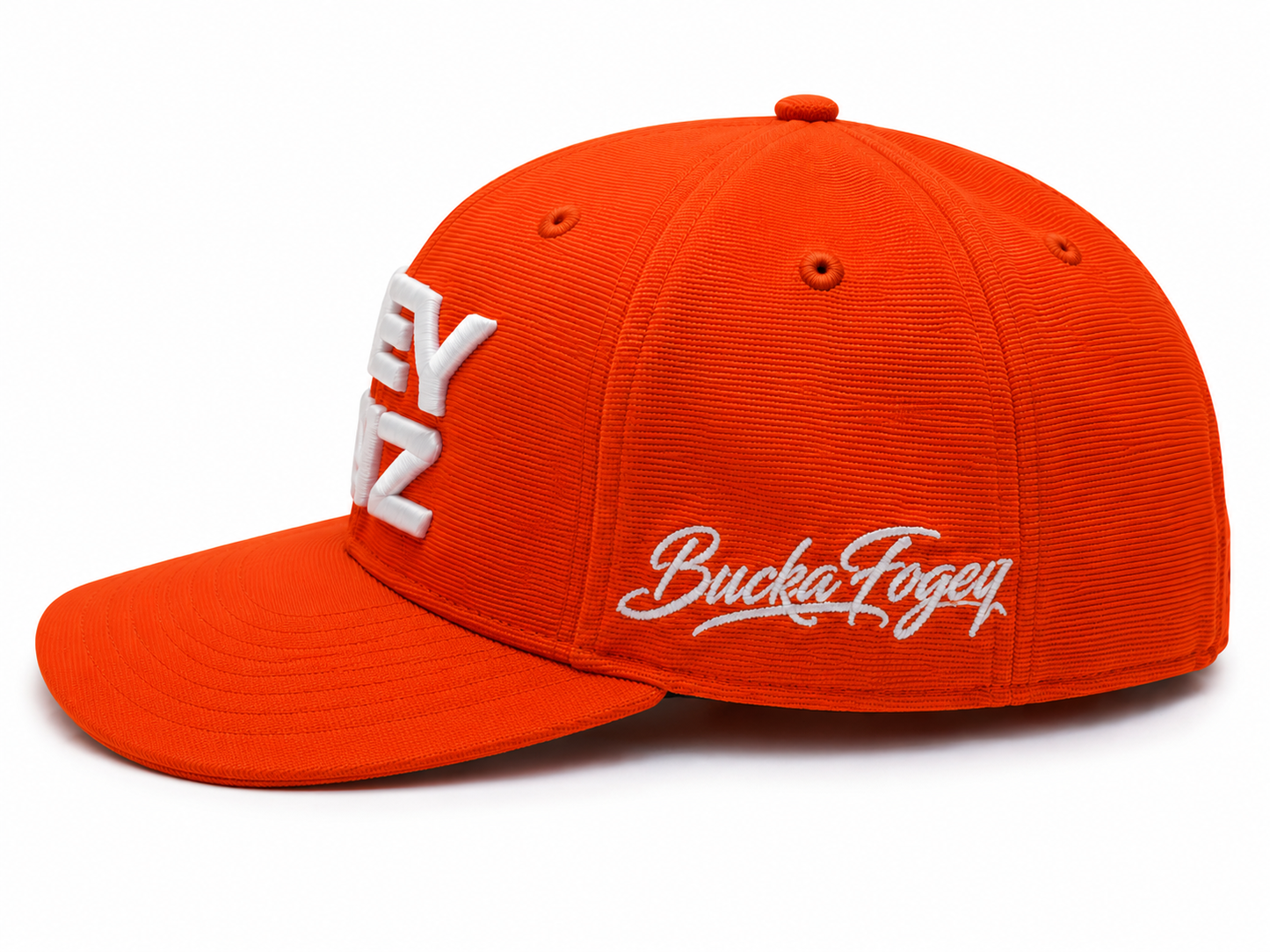 Bogey Boyz Mancation Inspired Snapback Hat – Orange & White