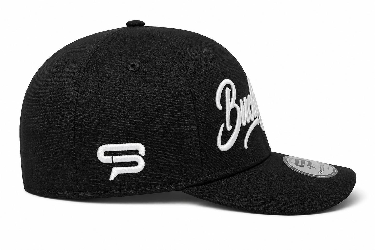 Black Birdie Fitted Golf Hat