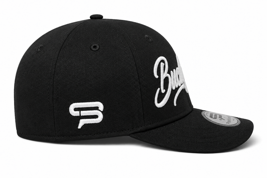 Black Birdie Fitted Golf Hat