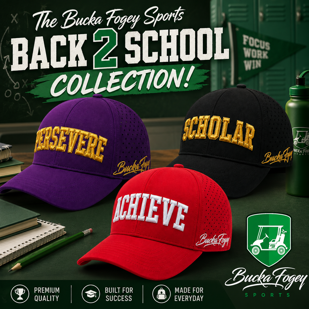 Bucka Fogey Sports Back 2 School Snapback Collection