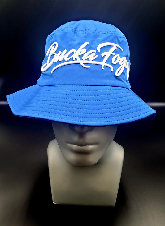 Royalty Blue and White Bucket Hat image 0