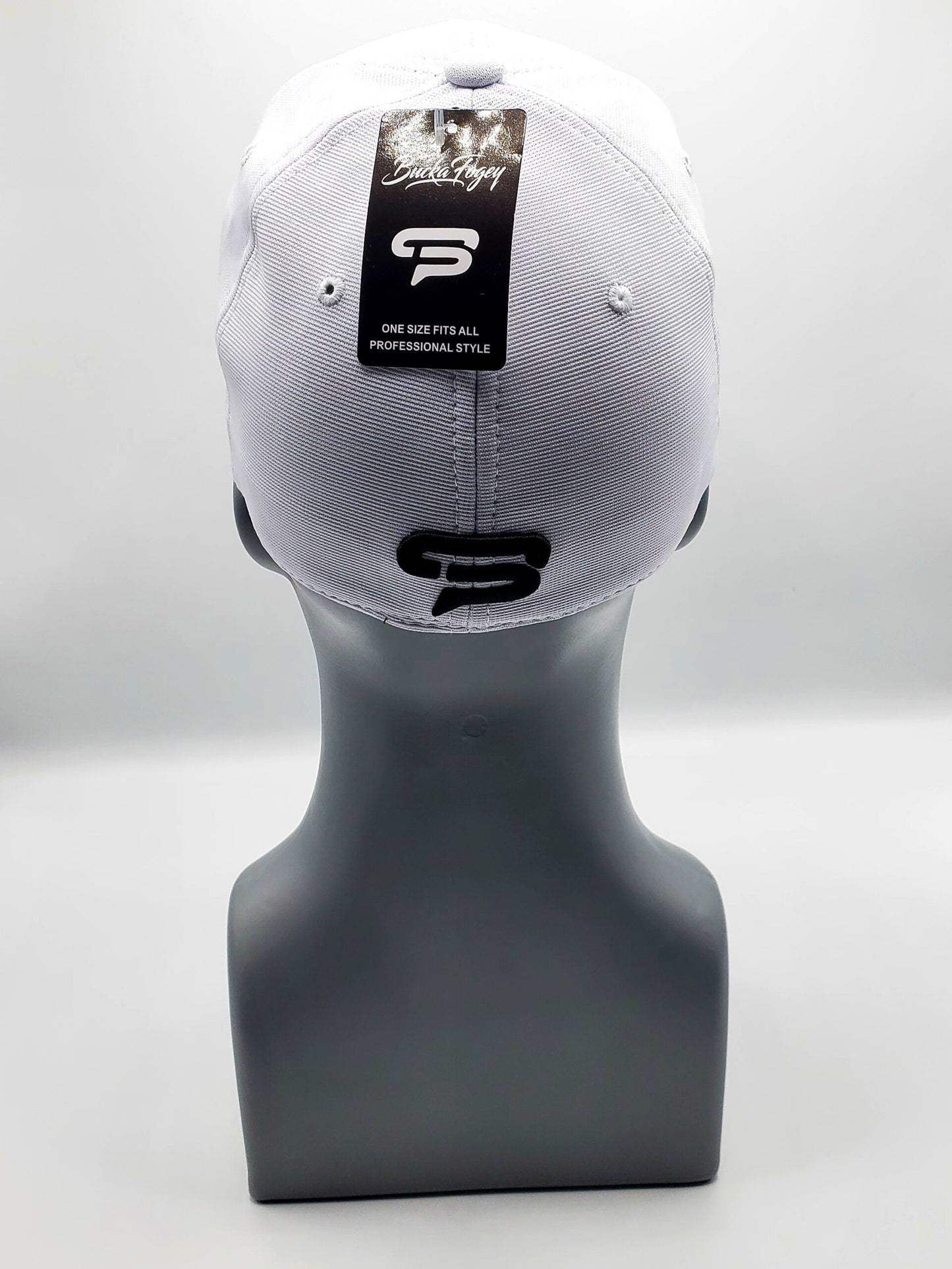 Simply White and Black Premium Fitted Hat image 1