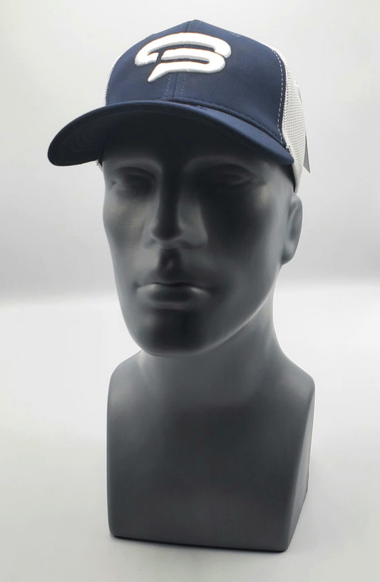 Navy with White on White Mesh image 0