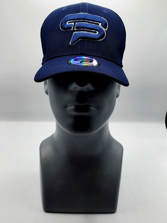 Nasty Navy and White Snapback Hat image 0