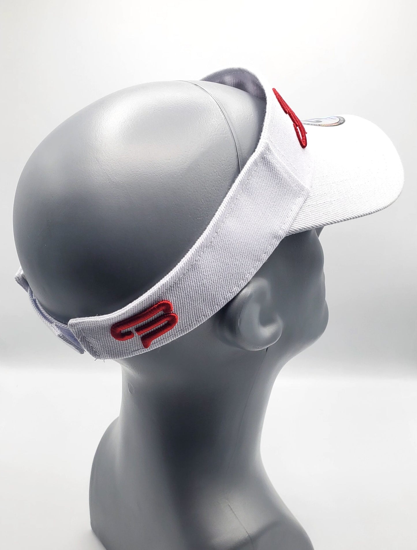 Candy Apple Red and White Visor image 1