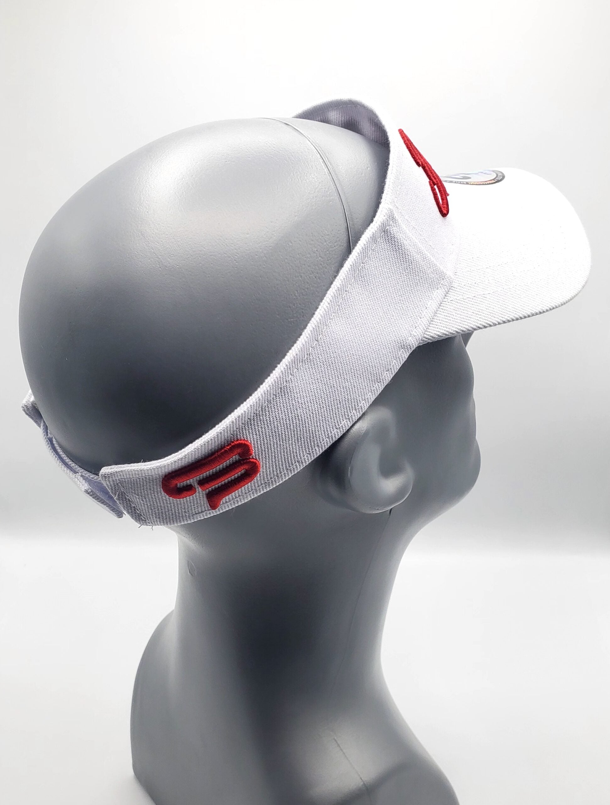 Candy Apple Red and White Visor image 1