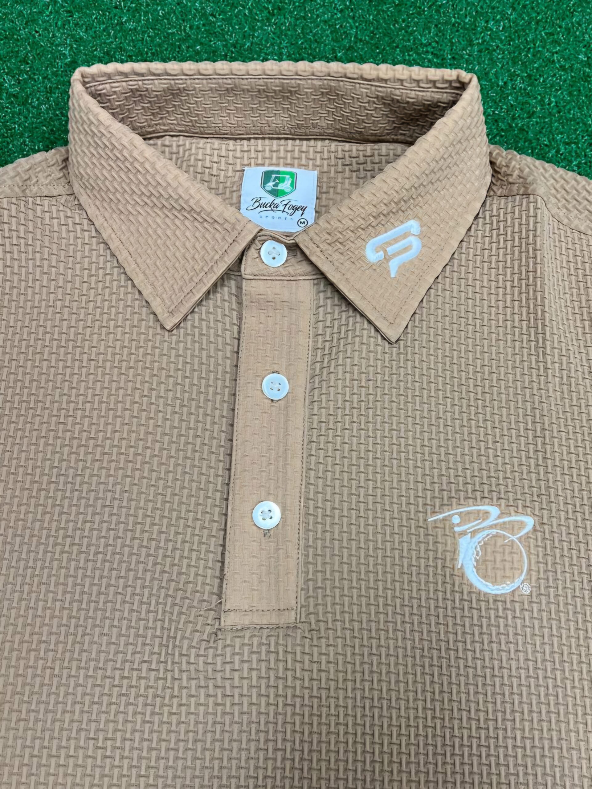 BFS 2025 Mancation Inspired Polo Collection: BOGEY FREE BEIGE image 0