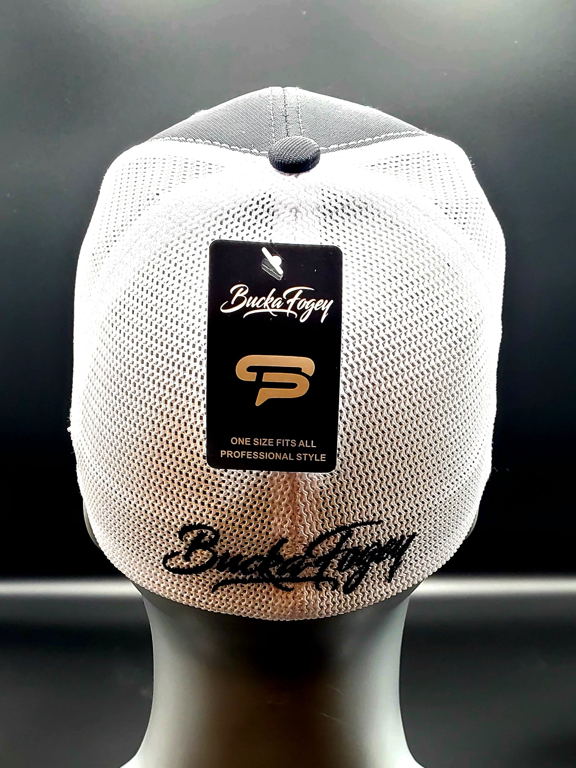 Black and White Classic Mesh Fitted image 1