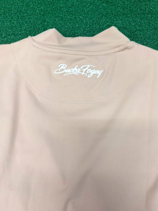 Bucka Fogey Beige Men’s Long Sleeve Mock Neck